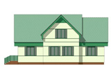 Каркасно-панельный деревянный «Дом с мансардой»